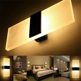 H2s3 Modern 3w Led Wall Light Up Down Lamp Sconce Spot Lighting Home Bedroom Fix