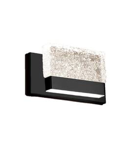 Ws-6509-bk Modern Forms Ws-6509-ch - Glacier Led Wall Sconce 9 Inch Glass Light Fixture