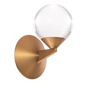 Ws-82006-ab Modern Forms Double Bubble 1lt 6 Inch Led Wall Sconce/3000k Brass -