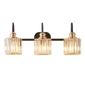 Hdlp-hh1301acgx Modland Light Pro 23.13 Inch 3-light Black Vintage Vanity With Modern Glass Shade