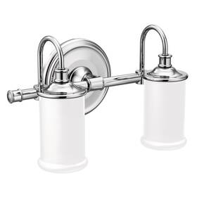Yb6462ch Moen 034584027375 Belfield 2-light Dual-mount Bath Bathroom Vanity Fixture With F