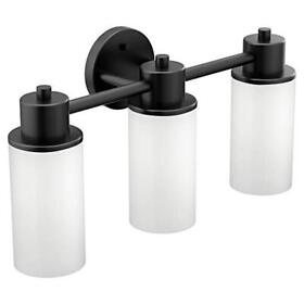 Dn0763bl Moen Iso 3-light Dual-mount Bath Bathroom Vanity Fixture