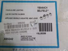Yb6464ch Moen Belfield Chrome Bath Light