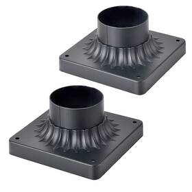 Z0606820 Mrsconce Pier Mount Base 2 Pack Cast Aluminum Outdoor Post Light Adapter For Deck Porc