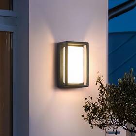 Mvbt 756014711011 Outdoor Wall Light Solar Powered 9.8 Inch Front Porch Lights Led Sconce Gar