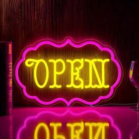 St-2501026 Mvorixa Open Neon Sign Dimmable Led For Wall Decor Light Up