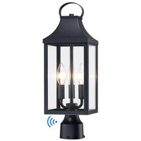 Pl104a-bk Myhxq 18.62ftft Dusk To Dawn Post Light Outdoor Large 3-light Lamp Fixtur
