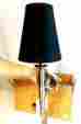 N2461-84 Metropolitan Nib Brushed Nickel Candlestick Torch Industrial Modern Wall Sconce