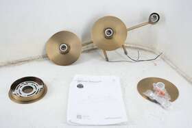 13121 Nathan James See Notes Pattinson Mid Century Three Light Wall Fixture Vanity