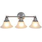 617220 Nickel 3 Af Lighting Sonoma Bathroom Flourescent Vanity Light Brushed