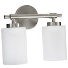 Mirmled2lgtbn Nickel Fixture Mirabelle Brushed Light Vanity 2 Bathroom T--998