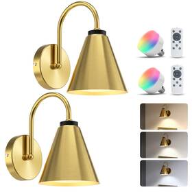 Niorsun 725889652835 Battery Operated Wall Sconce Set Of 2 Rechargeable Lights With Remote Co