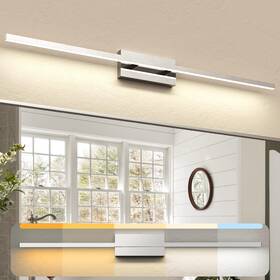 5cct Niorsun 725889652965 48 Inch Chrome Bathroom Vanity Light30w Dimmable Led Lighting Fixt