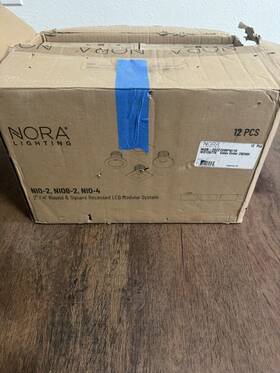Niob-2sc Nora Lighting Iolite Series 2 Inch Recessed Led Modular System White 12 Pcs