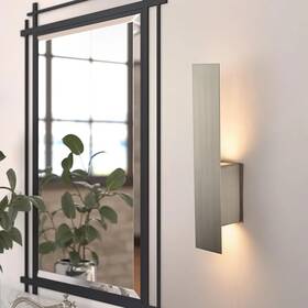 Wm0047-20-mb Ntsunxeko Reflex Modern Wall Sconce Up Down Light 2-light Brushed Nickel Gu10 Base Lamp