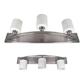 Nuk3y Products K3 626143022831 Modern Bathroom Vanity Light Fixture With Globe Brushed Nickel S