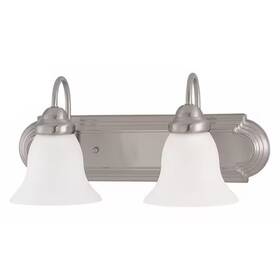 60-3278 Nuvo Ballerina 2 Light 18 Inch Vanity Frosted White Glass Brushed