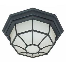 60-536 Nuvo 1-light 12 Inch Ceiling Spider Cage Fixture Die Cast Glass Lens