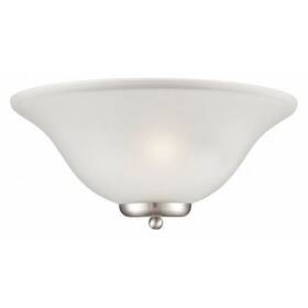 60-5382 Nuvo Ballerina 1 Light Wall Sconce Brushed Nickel Frosted Glass B
