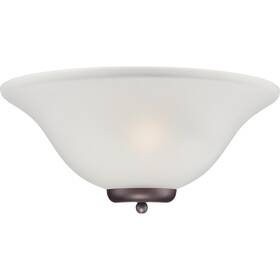 60-5379 Nuvo Lighting Ballerina 1 Light Wall Sconce With Frosted Glass Mohogany Bronze -