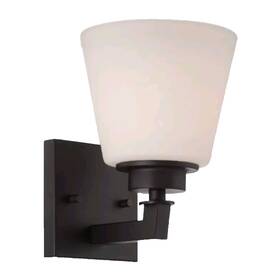60-5551 Nuvo Lighting Light Vanity Fixture Satin White Glass Aged Bronze 60-5551 Nuvo Lighting Light Vanity Fixture Satin White Glass Aged Bronze
