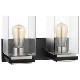 60-7652 Nuvo Lighting 60/7652 - Crossroads 2 Light 14 Inch Bathroom Vanity Fixture Matte Black
