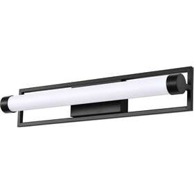 62-668 Nuvo Lighting Canal 24 Inch Matte Black Bath Vanity Light Wall