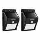 Od000822 Agptek 2 Pack Outdoor Solar Lights Bright Wireless Wall Light With Motion Sensor Patio 713382765091