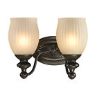 11651 Oil 2 Bronze Vanity Rubbed Park Lighting Light Ridge Fixture 11 " Elk