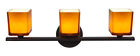 64003-orb - Oil Three Glass Vanity Light Access Amber Rubbed Amb Bronze