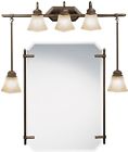 5104olz Oiled Bathroom Bulb Bronze Fixture Kichler Light 5 T--629