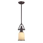 66132-1 Oiled Light Chadwick 1 Bronze Bulb Pendant