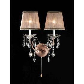 Ok-5126s Ok Lighting 17-inch Rosie Crystal Wall Sconce Deer Antler Inspired Lamp