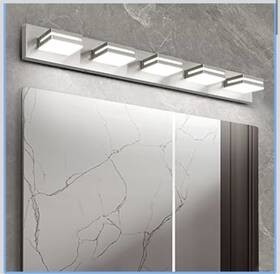 Okeli 9553-5t-bn 5 Light Bathroom Vanity Brushed Nickel Modern 36w Led Dimmable L