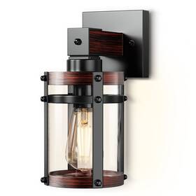 Os-wl036-n1 737633226506 Yansun Farmhouse Indoor Wall Light Fixture 1-light Black