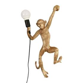 Hg-bkfyl-2985 Oukaning 1-light Gold Vintage Resin Creative Monkey Wall Sconce Decorative