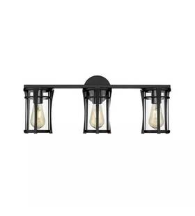 1654702 Ove Joakim 3 Light Vanity With Black Finish Modern Elegance For Your Bathroom 1654702 Ove Joakim 3 Light Vanity With Black Finish Modern Elegance For Your Bathroom