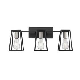 Ove 828796029377 Decors Agnes 23.6-in 3-light Matte Black Led Farmhouse Vanity Light