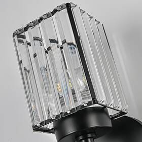 Oyipro 717020259508 Modern Black 1/2/3/4/5-light Cylinder Bathroom Crystal