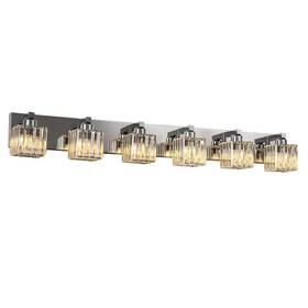 Oyipro 717023672021 6/7 Light Bathroom Vanity Wall Sconce With Crystal