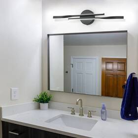 Oyipro 717205600613 23.6-in 2-light Minimalist Linear Led Vanity Light