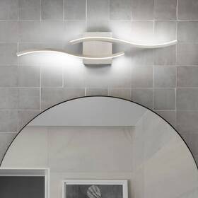 Oyipro 774602841841 Curve Linear Led Dimmable 23.6-in W Bathroom Vanity Light Cool/warm Wall