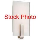 P1140-613-l George Kovacs Led Sconce In Nickel Clear Flat 844349013891