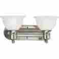 P3162-09 P3162 Madison Progress Lighting 2 Light Bathroom Vanity W Etched Shades 785247130764