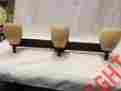 P5113-167 Kovacs Dk Bronze 3 Light 29 Bathroom Vanity W Blown Glass Shades