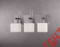 P5923-603 Nickle Brushed Kovacs Torii Light Vanity 3 Glass George Wall