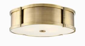 Phfl4133 Park Harbor 001354982752 Pewter 3 Light 15-3/8 Wide Flush Mount Drum Ceiling
