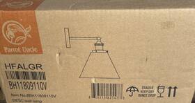 Parrot Uncle 658215625473 Rhem 1-light Brass Gold Wall Sconce Light 7 Inch Bh11809110v