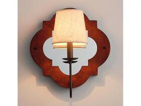 Bbb0108-1 Parrot Uncle Wall Sconce For Bedside 15 Inch Red Oak 15.6-inch