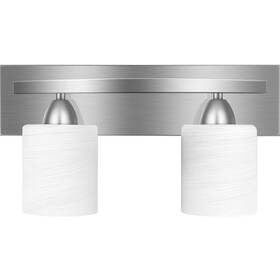 Ws003pa Partphoner Bathroom Vanity 2-light Over Mirror Fixture Brushed Nickel E26 Base
